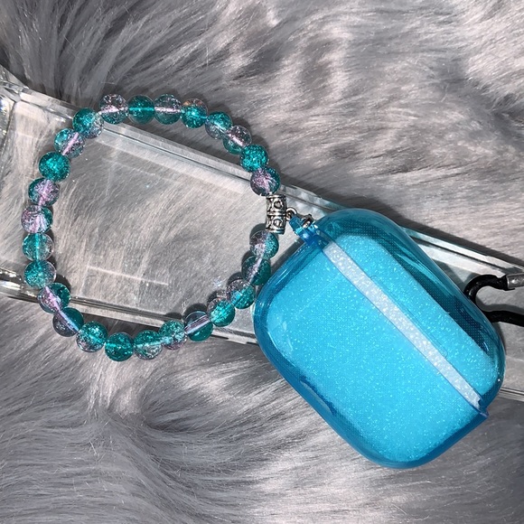 Clear Blue AirPod Pro Case - Picture 3 of 4